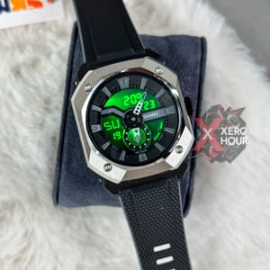 SKMEI 2272 || 3 Timer ||Silver Black || Waterproof watch_img_1