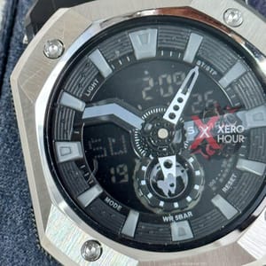 SKMEI 2272 || 3 Timer ||Silver Black || Waterproof watch_img_2