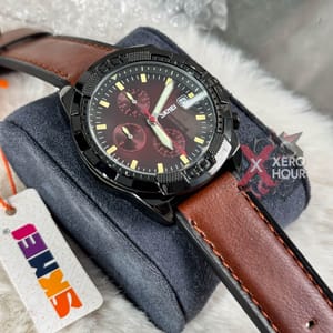 SKMEI 9347 MEN QUARTZ WATCH SIX POINTER POPULAR LEATHER STRAP WATERPROOF WATCH_img_2