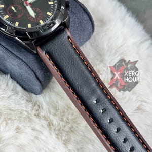 SKMEI 9347 MEN QUARTZ WATCH SIX POINTER POPULAR LEATHER STRAP WATERPROOF WATCH_img_1