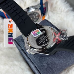 SKMEI Aquanaut || Black dial silver Bezel || Waterproof_img_2