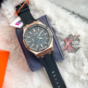 SKMEI 2243 || Dual Timer ||Black Rose Gold 1990  | SS Blody || Silicon Strap_img_0