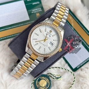 Rolex New Limited Edition || White Wave Pattern || SS Body || Dual Tone_img_0