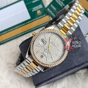 Rolex New Limited Edition || Cream Wave Pattern || SS Body || Dual Tone_img_0