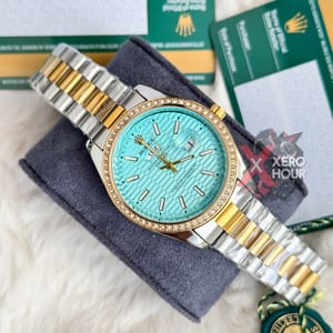 Rolex New Limited Edition || Tiffany Wave Pattern || SS Body || Dual Tone_img_4
