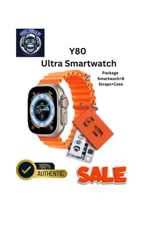 Y80 Ultra Smartwatch Bundle 8 Straps+ Case