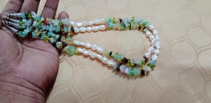 Pearl & Sea Coral Combination Neckpiece_img_1
