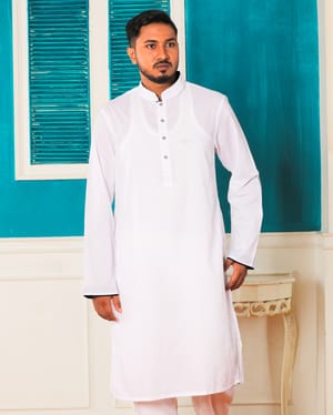 Ajwah Elite White Panjabi_img_1