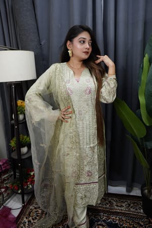 Premium Rayon Cotton Three-Piece