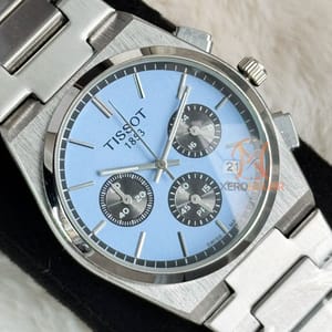 Tissot PRX || Chronograph || Quart || Sky Blue Color_img_1
