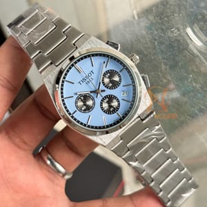 Tissot PRX || Chronograph || Quart || Sky Blue Color_img_3