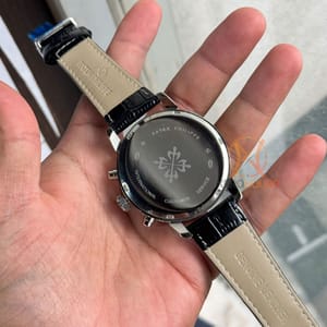 Patek Philippe Moon phase Chrono || Engraving body | Black Dial_img_3