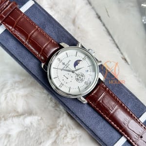 Patek Philippe Moon phase Chrono || Engraving body || Brown White dial_img_0