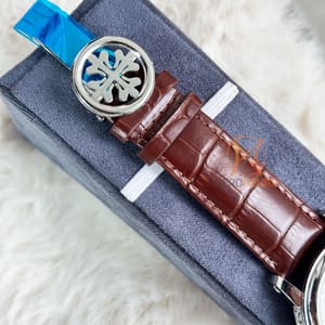 Patek Philippe Moon phase Chrono || Engraving body || Brown White dial_img_1