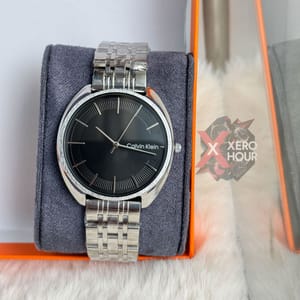 Calvin Klein || Dual Tone || Black Silver Dial_img_1
