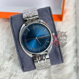 Calvin Klein || Dual Tone || Blue Sivler Dial_img_1