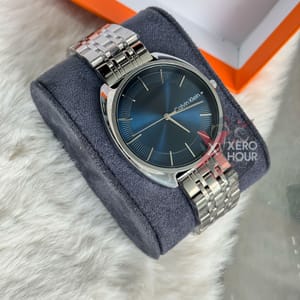 Calvin Klein || Dual Tone || Blue Sivler Dial_img_2