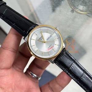 Tissot Semi AAA Grade Belt watch || Saphire glass  || Gold white_img_0