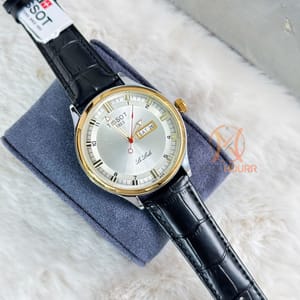 Tissot Semi AAA Grade Belt watch || Saphire glass  || Gold white_img_4
