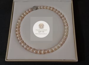 10 mm Peach colour Pearl Necklace_img_0
