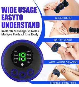 Neck Back Massager Sticker EMS Pulse Mini Electric Cupping Massage for Shoulder Leg Cervical Body Muscle Stimulator Relief Pain_img_6