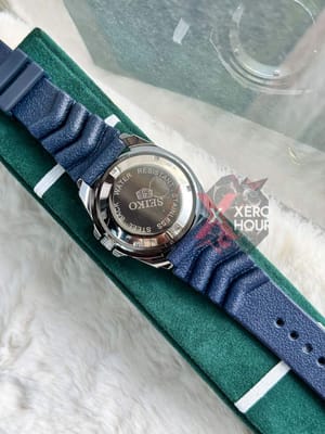 Seiko Sport 5 || Silicon Strap || Swift Movement ||  Silver Blue_img_3