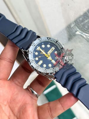 Seiko Sport 5 || Silicon Strap || Swift Movement ||  Silver Blue_img_5