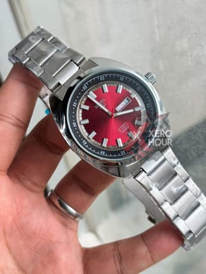 Seiko || SS Strap || Swift Movement || Maroon Red || Powerful Lume_img_4