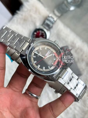 Seiko || SS Strap || Swift Movement || Silver Black || Powerful Lume_img_6