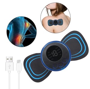 Neck Back Massager Sticker EMS Pulse Mini Electric Cupping Massage for Shoulder Leg Cervical Body Muscle Stimulator Relief Pain_img_2