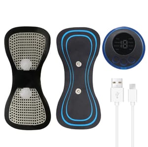 Neck Back Massager Sticker EMS Pulse Mini Electric Cupping Massage for Shoulder Leg Cervical Body Muscle Stimulator Relief Pain_img_1