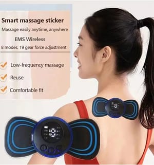 Neck Back Massager Sticker EMS Pulse Mini Electric Cupping Massage for Shoulder Leg Cervical Body Muscle Stimulator Relief Pain_img_10
