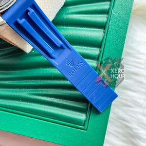 Rolex Yatch Master ||Silver Blue | AA+ Grade || With Rolex Mid Size Box_img_3