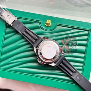 Rolex Yatch Master ||Silver Black | AA+ Grade || With Rolex Mid-Size Box_img_1