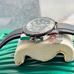 Rolex Yatch Master ||Silver Black | AA+ Grade || With Rolex Mid-Size Box_img_2