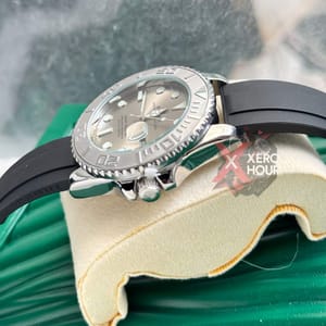 Rolex Yatch Master ||Silver Silver | AA+ Grade || With Rolex Mid Size Box_img_2