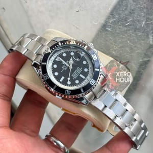 Rolex SEA Dweller || Single tone Silver Black  || AA+ || Rolex Box Single_img_1