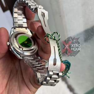 Rolex Day Date Single Tone || Green Dial || Rolex Mid Size Box_img_4