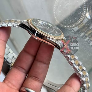 Rolex Day Date || Dual Tone || Grey Dial || Rolex Mid Size Box_img_4