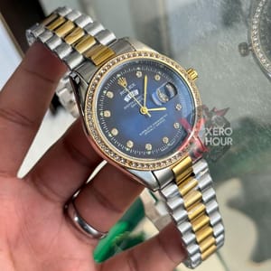 Rolex Day Date || Dual Tone Blue || AA+ || Rolex Box Single_img_2