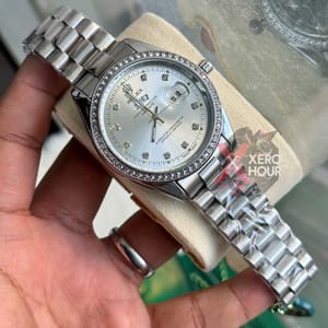 Rolex Day Date || Pearl White || AA+ || Rolex Box Single_img_2