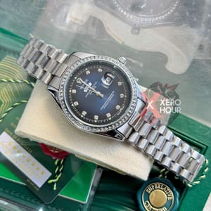 Rolex Day Date  || Silver Blue || AA+ || Rolex Box Single_img_3
