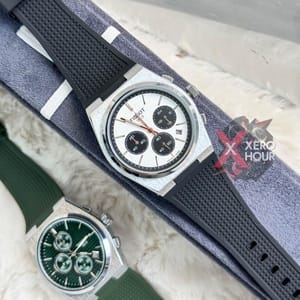 Tissot PRX Chronograph || Active || Silicon Strap || Black white black_img_3