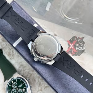 Tissot PRX Chronograph || Active || Silicon Strap || Black white black_img_4