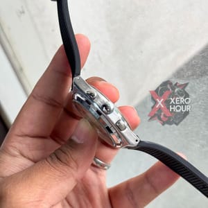 Tissot PRX Chronograph || Active || Silicon Strap || Black white black_img_2