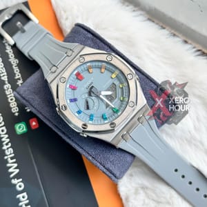 G shock || AAA Grade || All dial Functional || Light Blue Rainbow_img_1