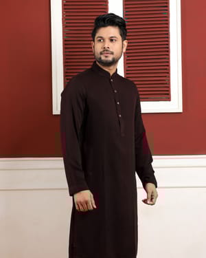 Elegant Mahogany Panjabi_img_0