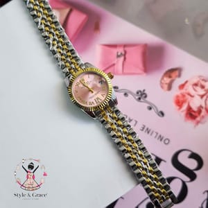 Rolex Jublee Chain Dual Tone Pink Dial_img_2
