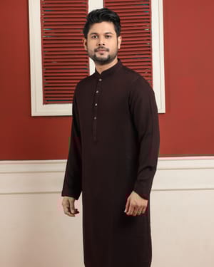 Elegant Mahogany Panjabi_img_1