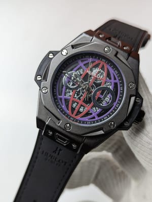 Hublot Gun Metal Quartz Watch
